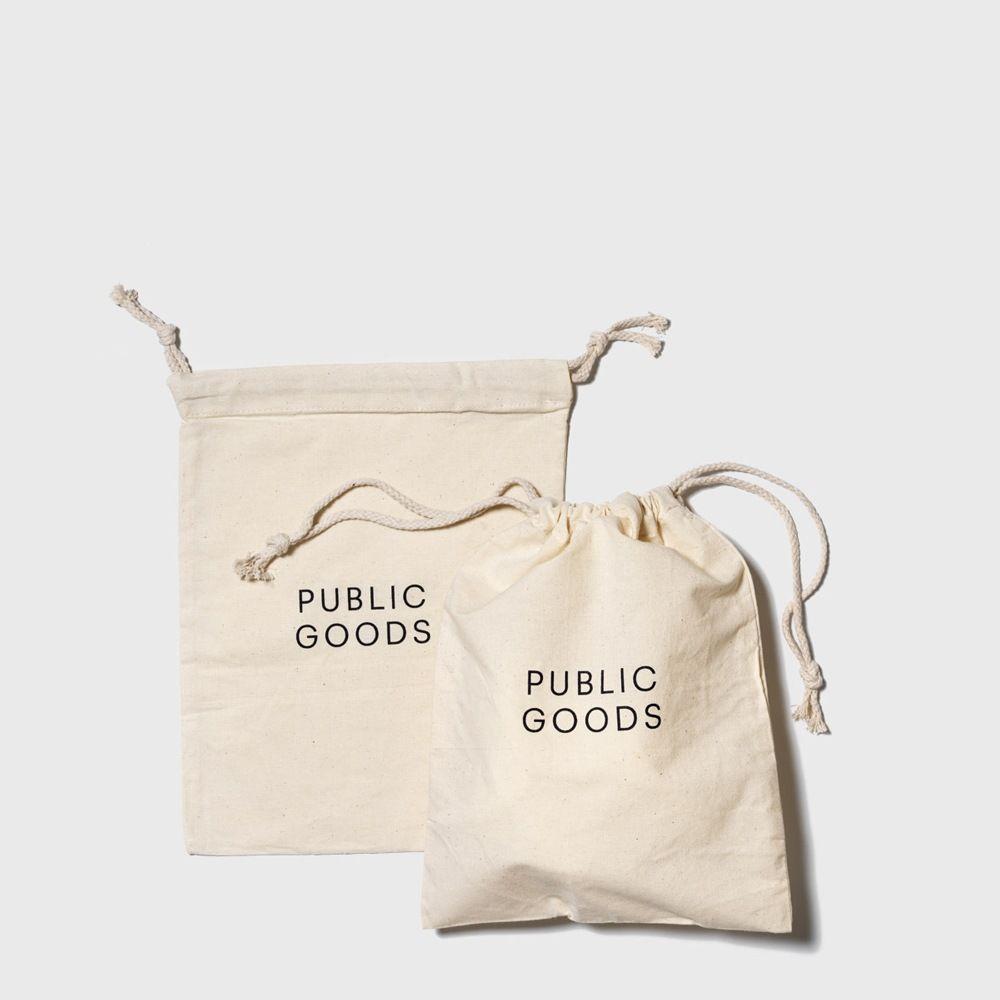 Public Goods Household Reusable Cotton Produce Bag (Case of 250)