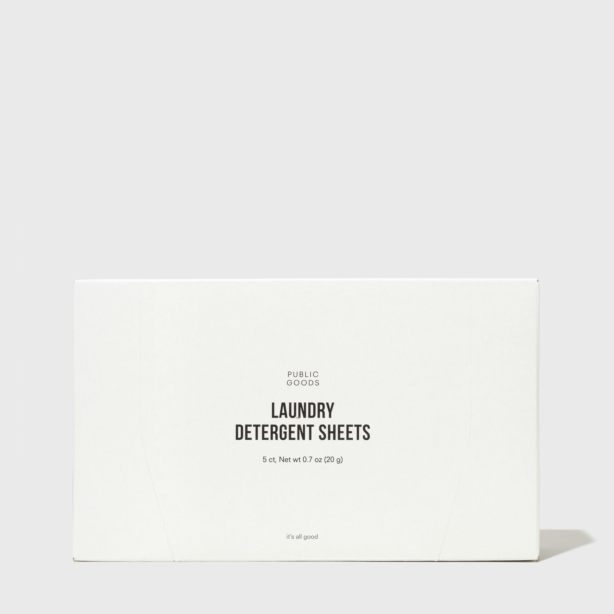 Public Goods Laundry Detergent Sheets 5ct (Case of 6)