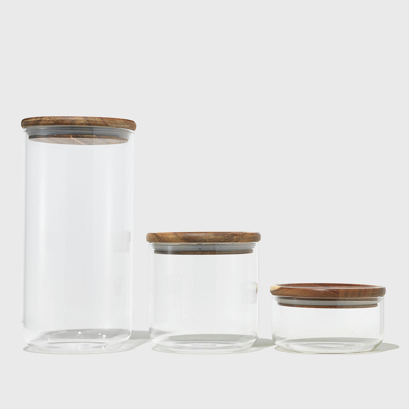 Public Goods Glass Canisters (Set of 3) - (Case of 2)