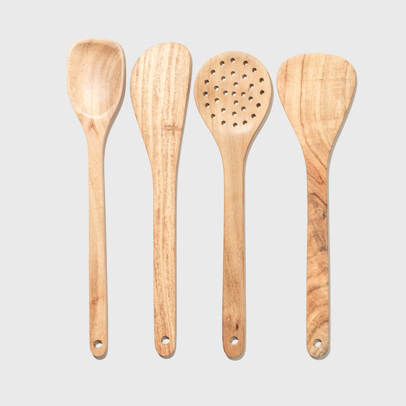 Public Goods Wooden Utensils (Set of 4) - Case of 12