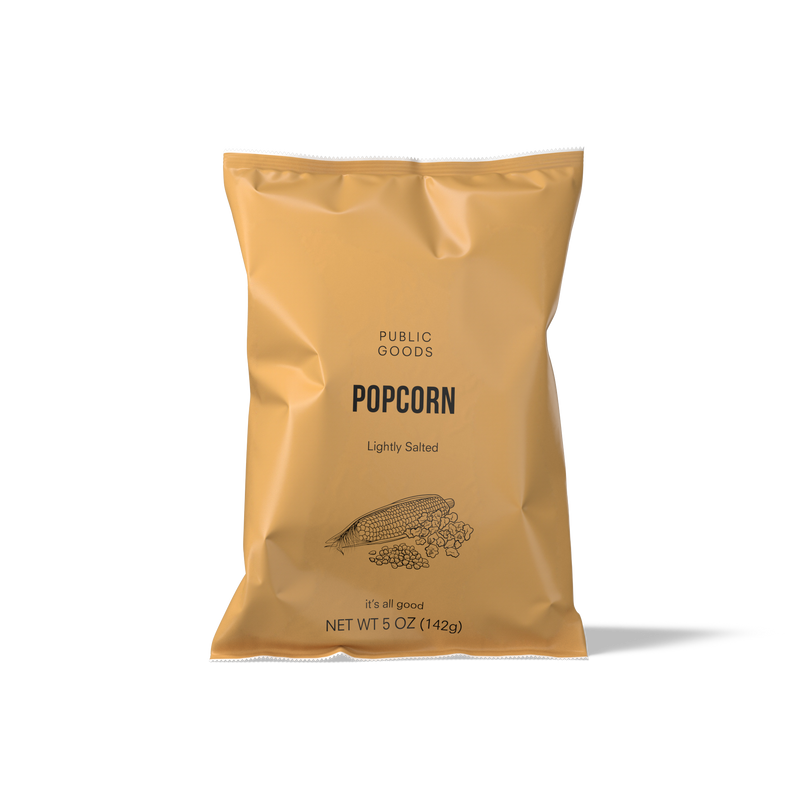 Public Goods Food Items Sea Salted Popcorn 5oz (Case of 8)