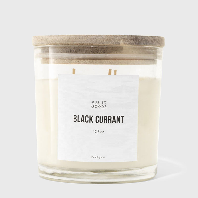 Public Goods Household Black Currant Soy Candle (3 Wick, 12.3oz) - (Case of 6)