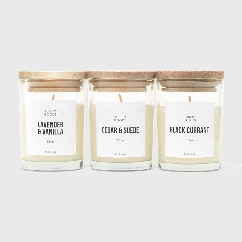 Public Goods Household Candle Set (3.5 oz) - (Case of 6)