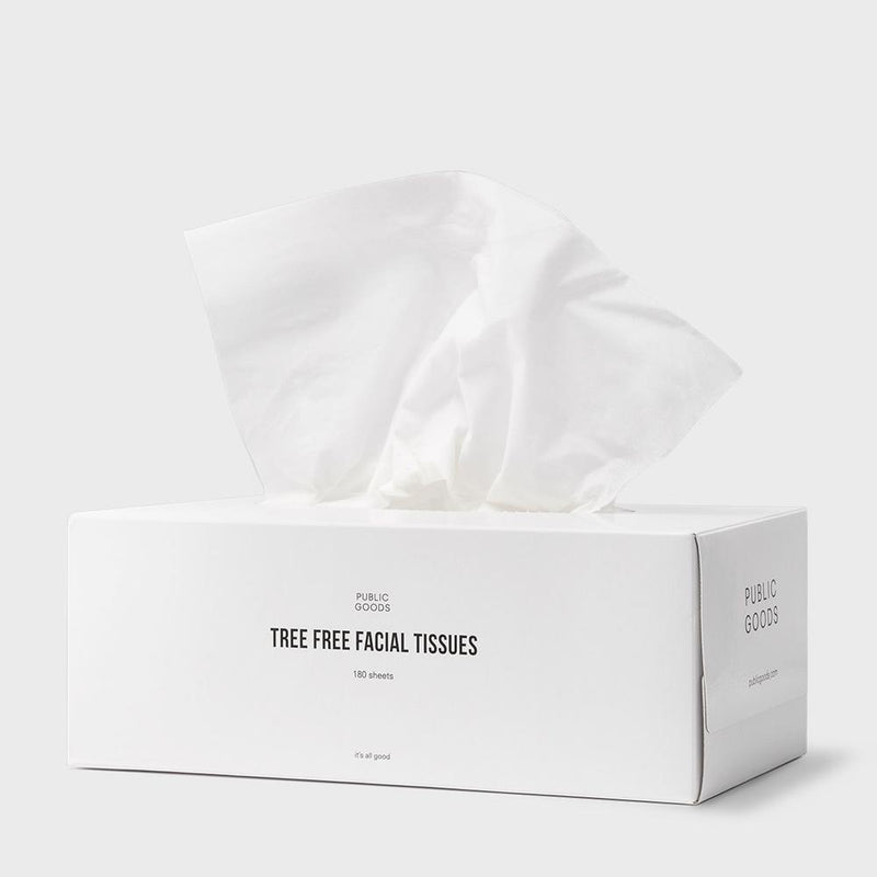Public Goods Household Tree Free Tissue Box 180 ct (Case of 24)