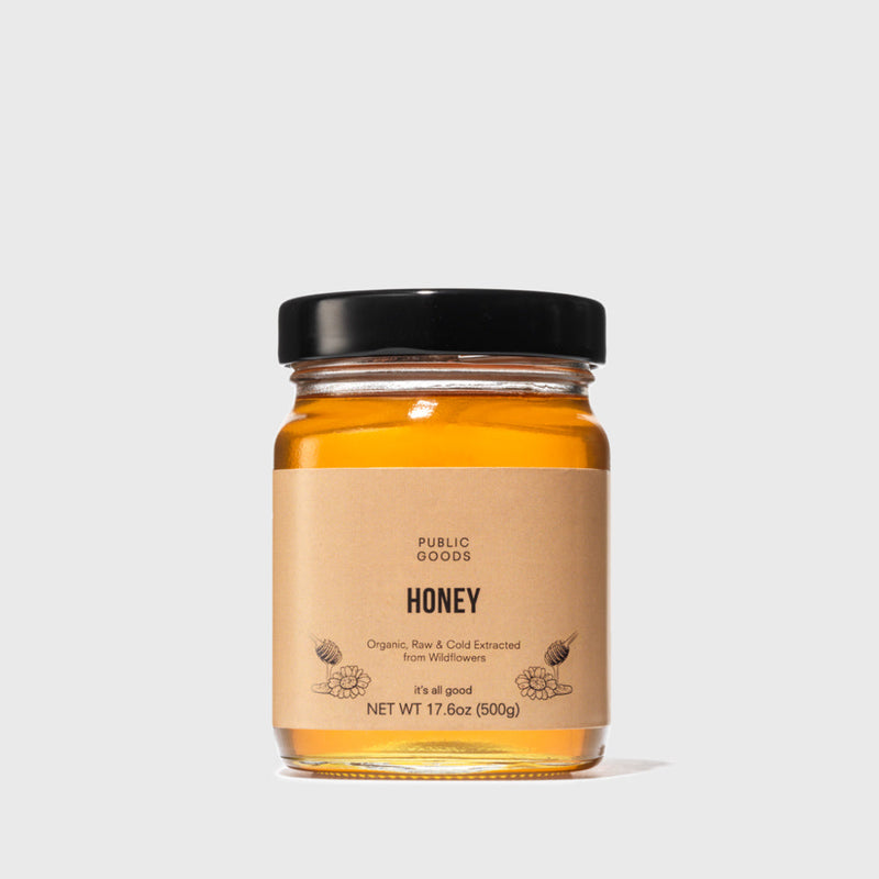 Public Goods Wildflower Raw Honey (Case of 6)