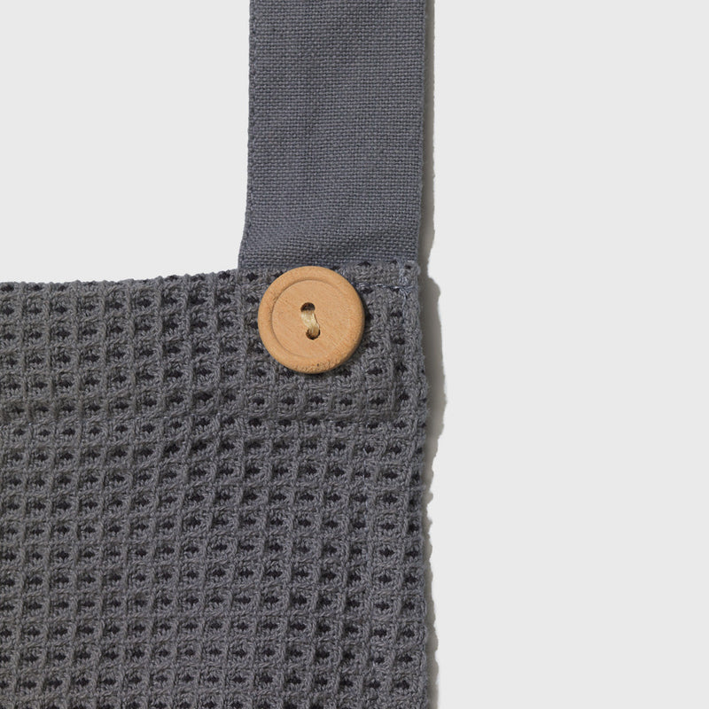 Public Goods Household Grey Waffle Weave Apron (Case of 12)