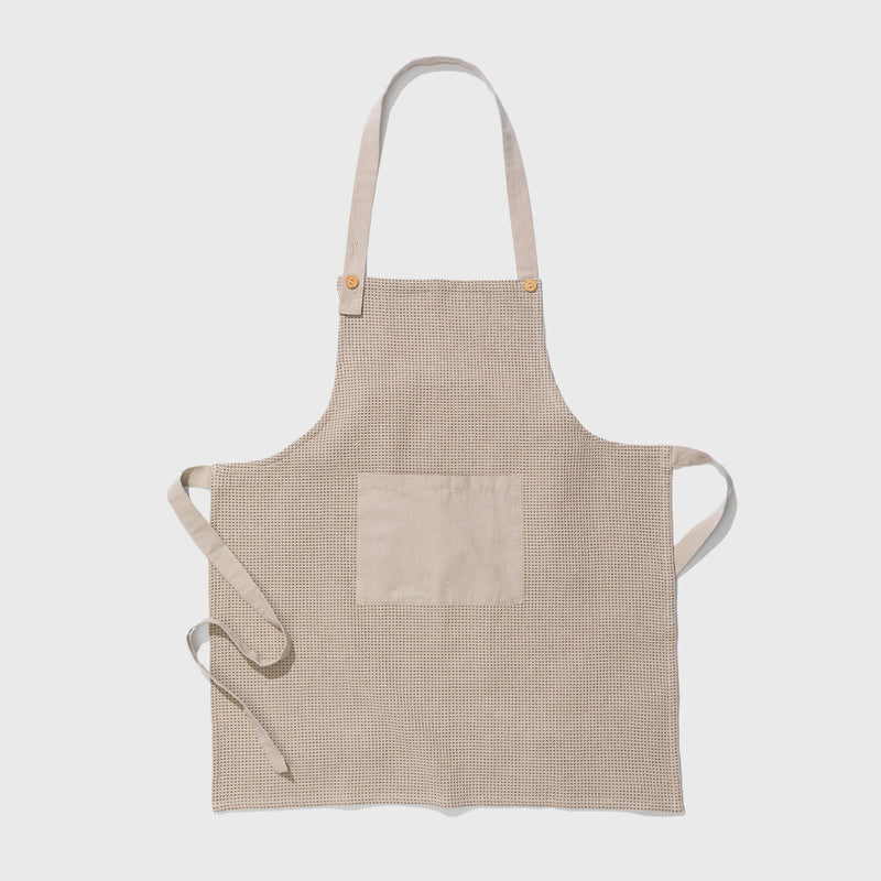 Public Goods Household Khaki Waffle Weave Apron (Case of 12)