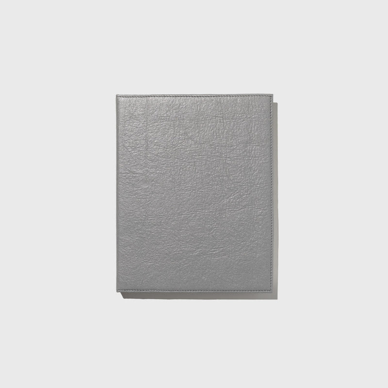 Public Goods Stationery Grey Unlined Banana Leather Notebook -(8.5'' x 11'') Case of 6