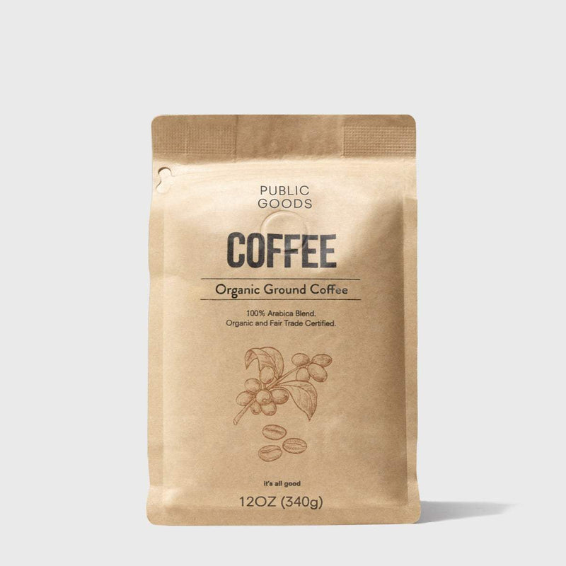 Public Goods Grocery Ground Coffee 12 oz (Case of 10)