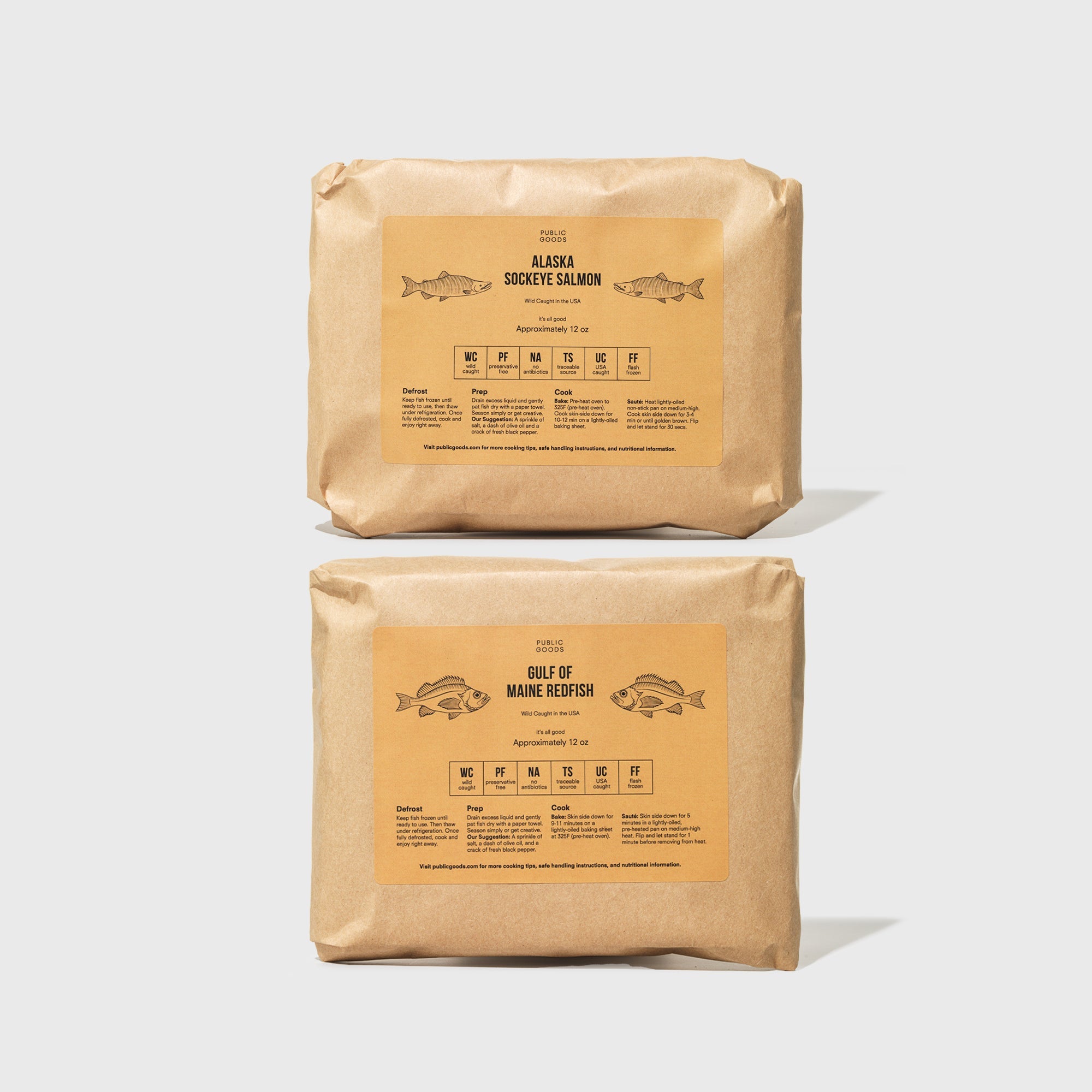 Redfish & Salmon Pack, 14 Servings