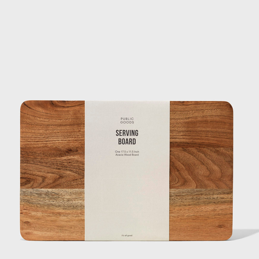 Public Goods Large Wood Serving Board (17.5