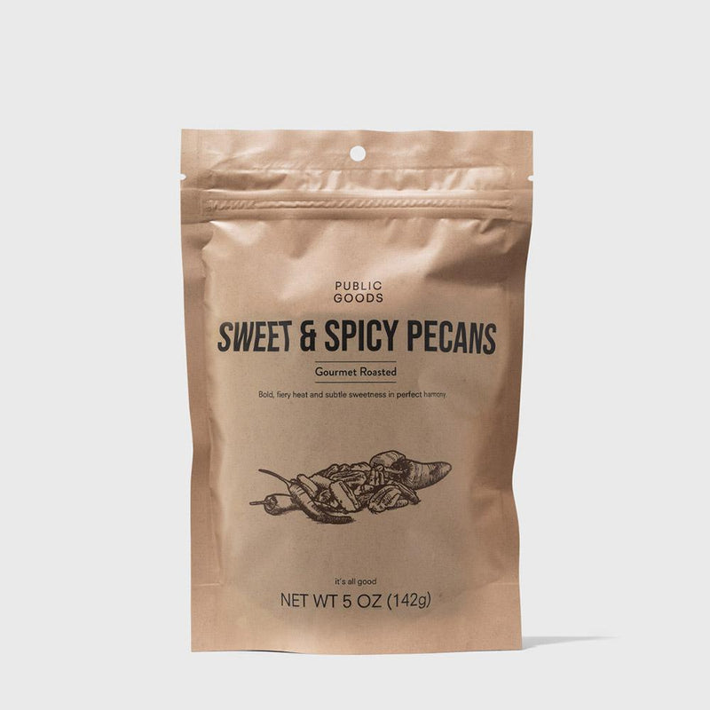 Public Goods Grocery Sweet & Spicy Pecans 5 oz (Case of 28)