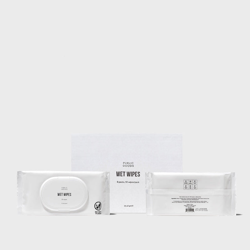 Public Goods Personal Care Pure Bamboo Wet Wipes
