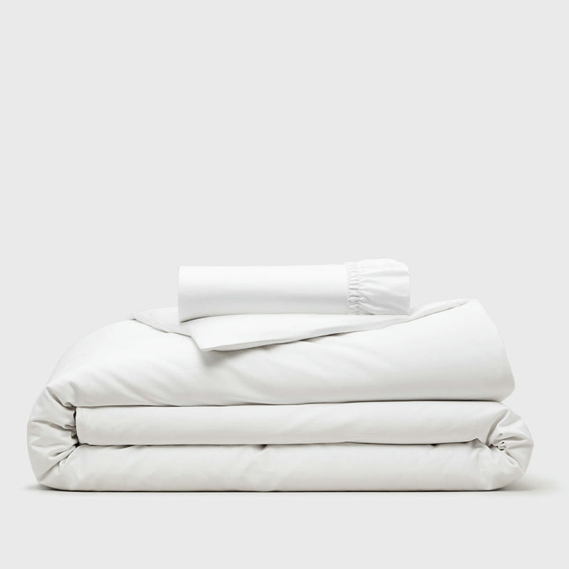 Public Goods Organic Queen Duvet Cover and Fitted Sheet Set (Case of 12)