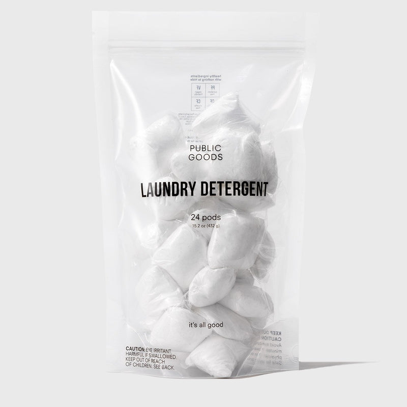 Public Goods Household Laundry Detergent Pods 24 ct (Case of 6)