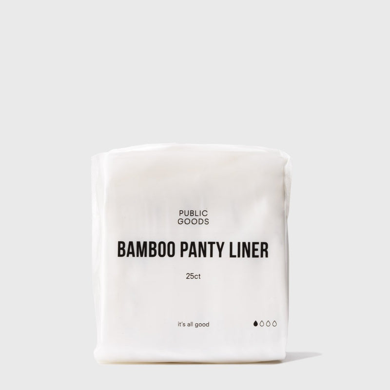 Public Goods Personal Care Bamboo Panty Liners 25 ct (Case of 24)