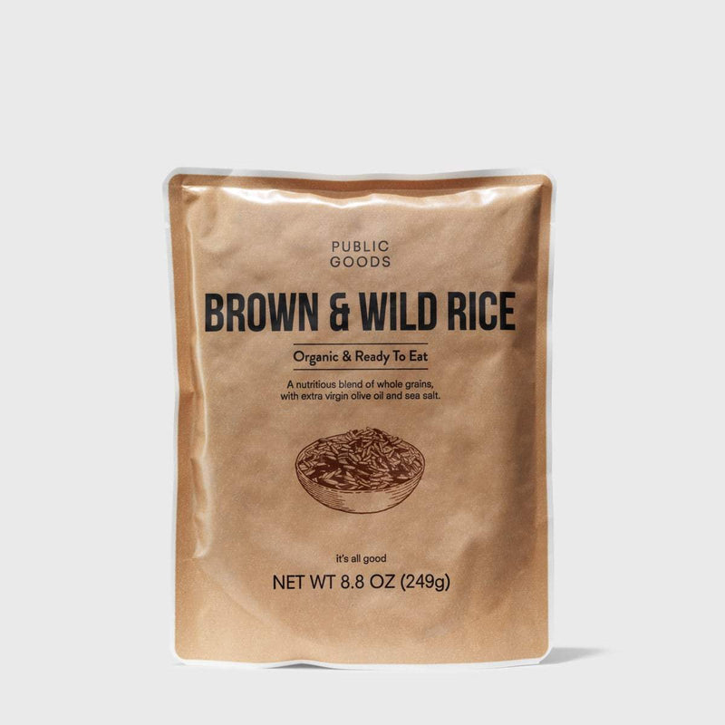 Public Goods Grocery Brown & Wild Rice 8.8 oz (Case of 6)