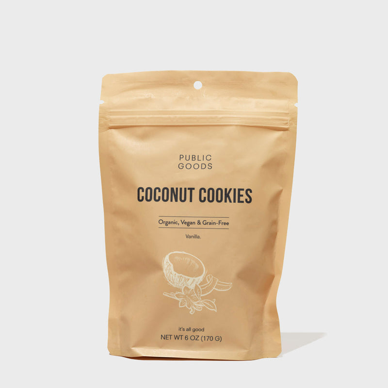 Public Goods Coconut Cookies (Vanilla) - (Case of 24)