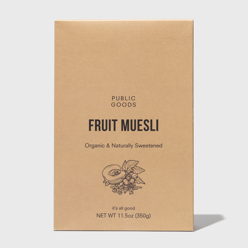Public Goods Grocery Fruit Muesli 3 pk