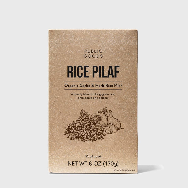 Public Goods Grocery Garlic & Herb Rice Pilaf 6 oz (Case of 12)