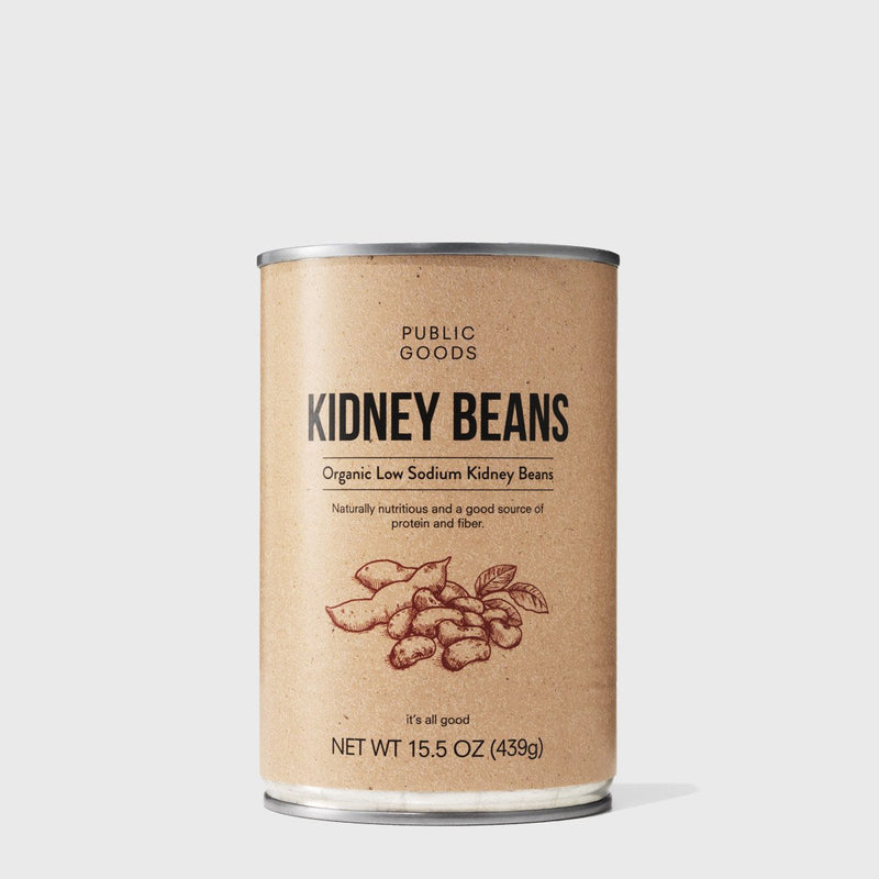 Public Goods Grocery Kidney Beans 15.5 oz (Case of 12)