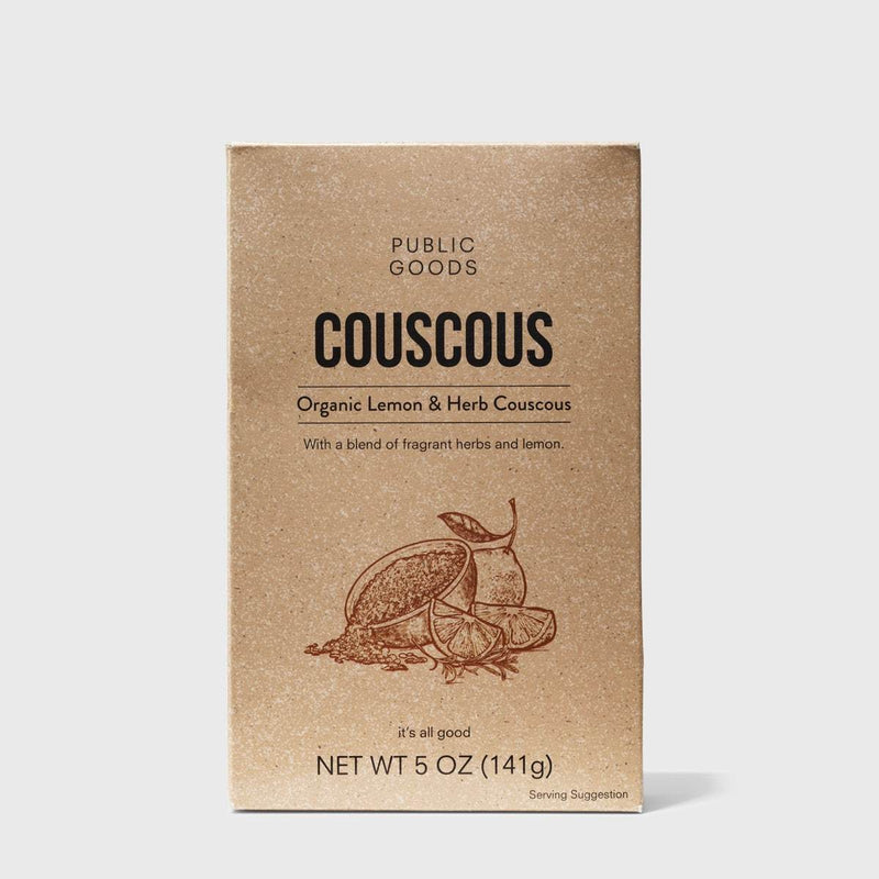 Public Goods Grocery Lemon & Herb Couscous 5 oz (Case of 12)