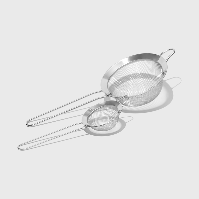 Public Goods 2 Assorted Size Stainless Strainers (Case of 24)