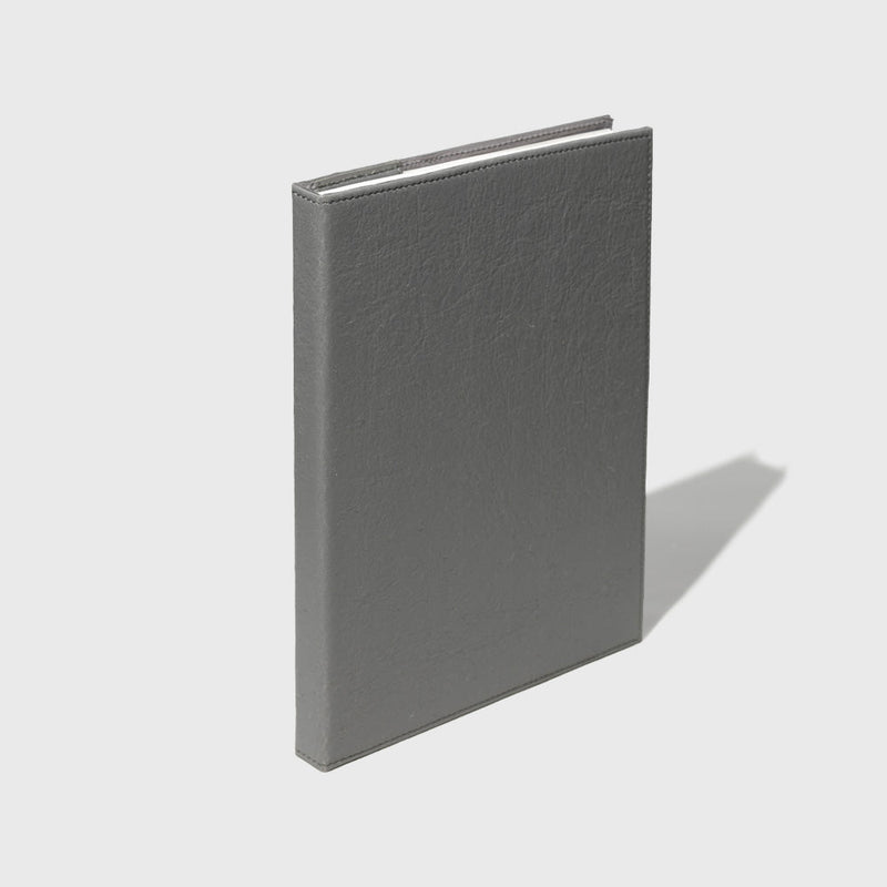 Public Goods Stationery Grey Unlined Banana Leather Notebook -(8.5'' x 11'') Case of 6