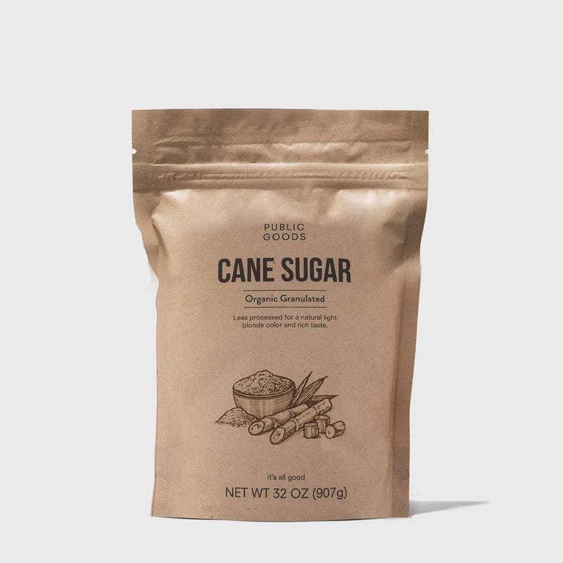 Public Goods Grocery Organic Cane Sugar 32 oz (Case of 12)