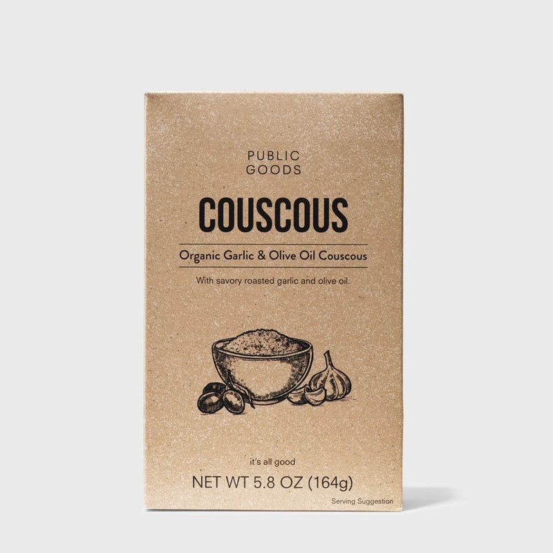 Public Goods Grocery Garlic & Olive Oil Couscous 5.8 oz (Case of 12)