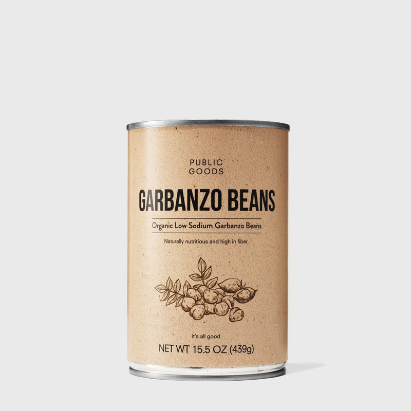Public Goods Grocery Garbanzo Beans 15.5 oz (Case of 12)