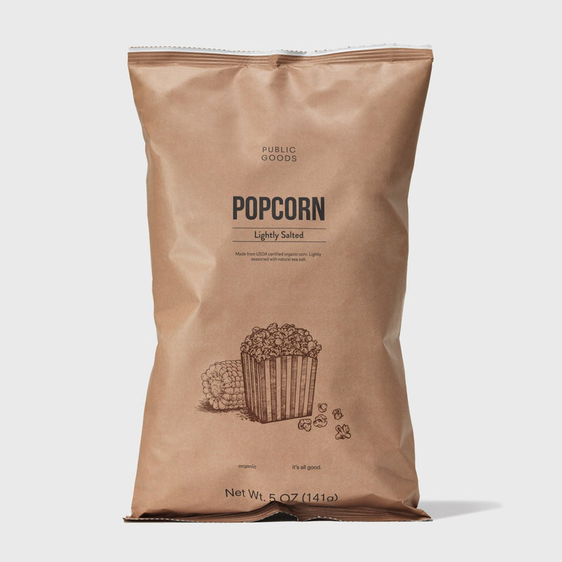 Public Goods Grocery Popcorn 5 oz (Case of 15)