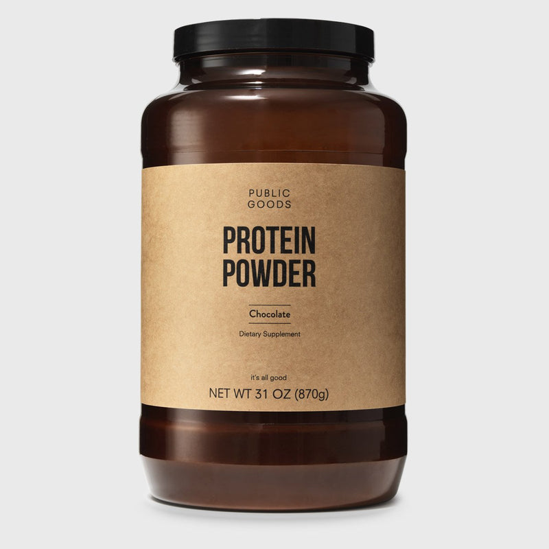Public Goods Supplement Chocolate Protein Powder 31 oz (Case of 6)