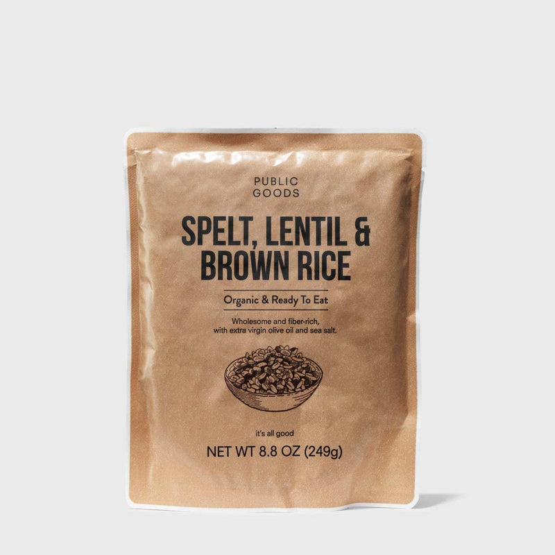 Public Goods Grocery Spelt, Lentil & Brown Rice 8.8 oz (Case of 6)